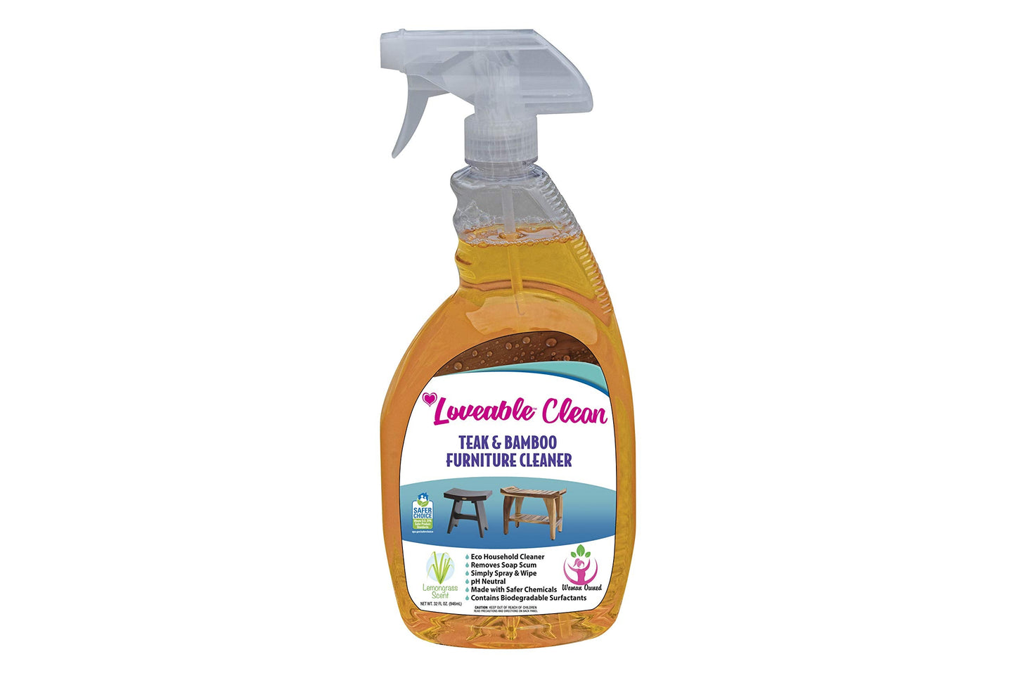Harmony Teak Bench with Protective Teak Cleaner