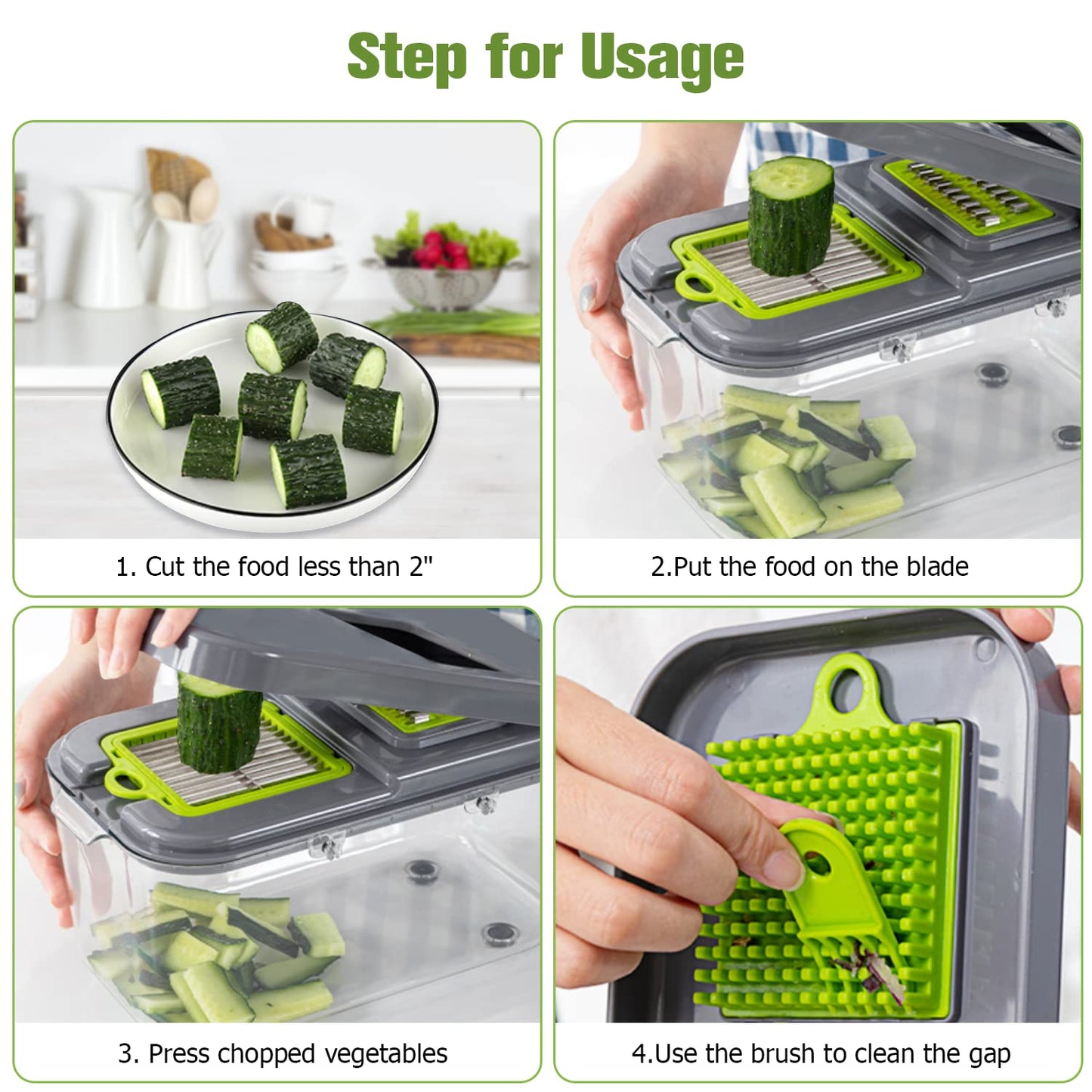 New 2022 Vegetable Dicer Onion Chopper, 22 in 1 Food, Fruits Cutter with 14 Stainless Steel Blades, Adjustable Slicer with Drain Rack Storage Container, Kitchen Gadget