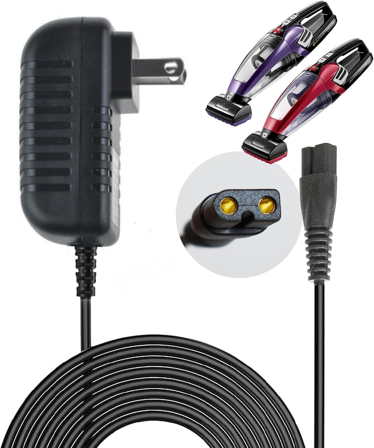 Replacement Charger for Bissell Pet Hair Eraser 2390, 2390A, 23903, 2284, 2284W, 14.4V Lithium Ion Cordless Hand Vacuum