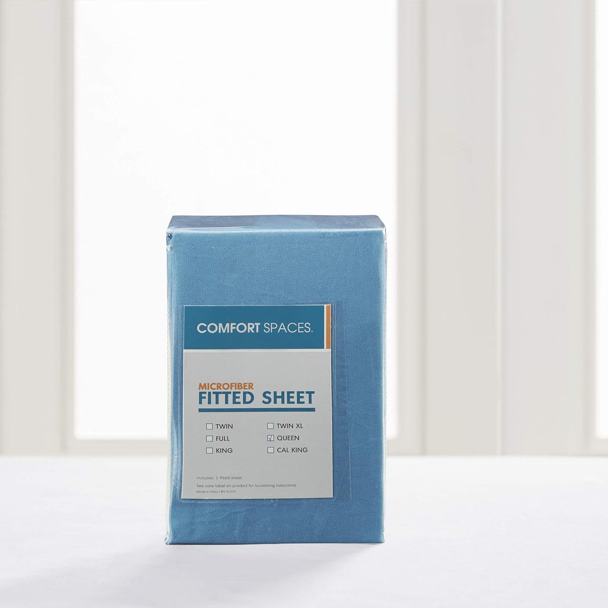 Comfort Spaces King Microfiber Fitted Sheet 14" Deep Pocket, Wrinkle Resistant, Teal Bedding