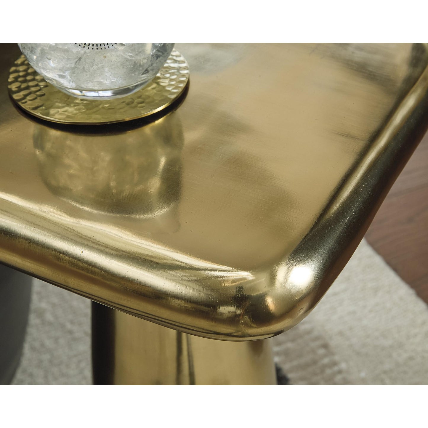 Signature Design by Ashley Dallenburg Contemporary Accent Table, Gold