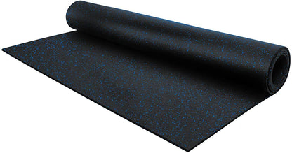 Flooring Inc 1/4" Tough Rubber Flooring Roll | Flexible Recycled Rubber Gym Floor Mats for Home Gym | Heavy Duty Rubber Mat for Home Gyms, Sheds, Horse Stall Mat or Trailer | 5-4’x10’ | Blue