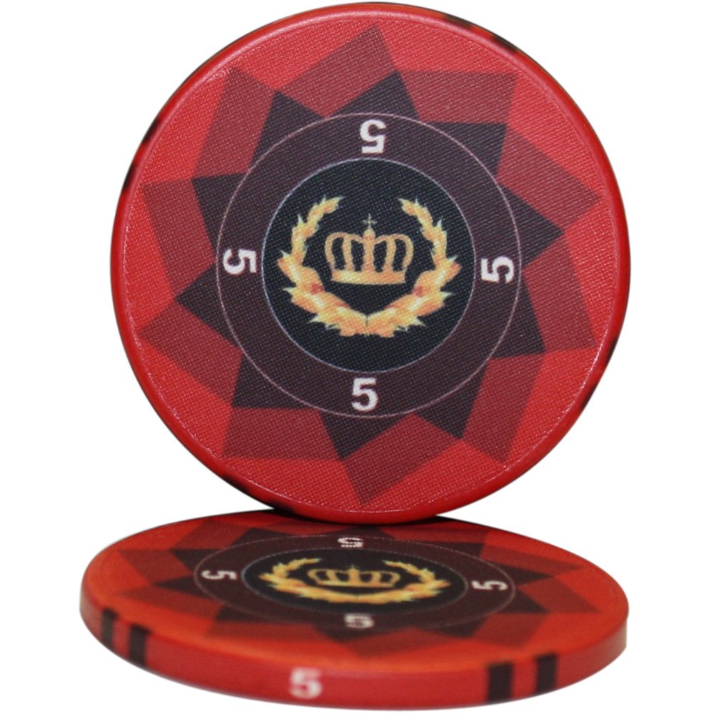 MRC 1000pcs Laurel Crown Ceramic Poker Chips Set with Aluminum Case Custom Build