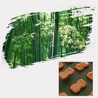 Summer Cooling Bamboo Sleeping Mat - Foldable Double-Sided Straw Mat King Size Cool Mattress Topper Breathable Air Conditioning Pad for Living Room & Bedroom Floor