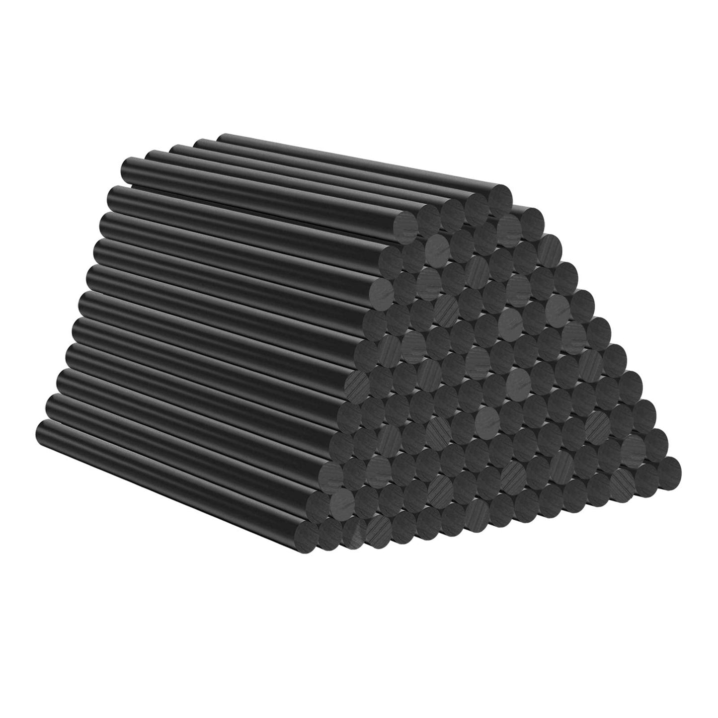 Black Hot Glue Sticks 4" Long 0.27" Dia, Mini Size Glue Sticks for Glue Gun, Dual Temp All Purpose Craft Adhesive, 120-Pack