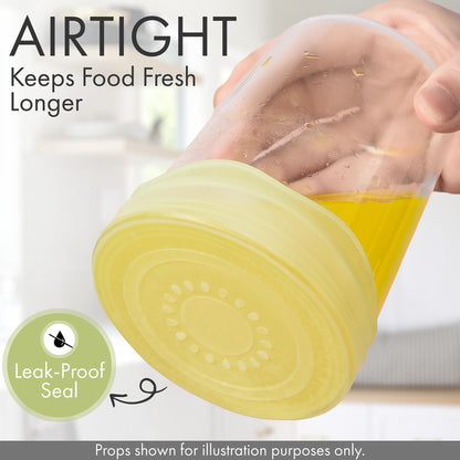 Reusable Silicone Stretchable Lids – 6‐Piece Multicolor Food Covers for Bowls, Cups & Containers – Airtight, Leak‑Proof, BPA‑Free, Microwave/Dishwasher/Freezer Safe – Green Hearth