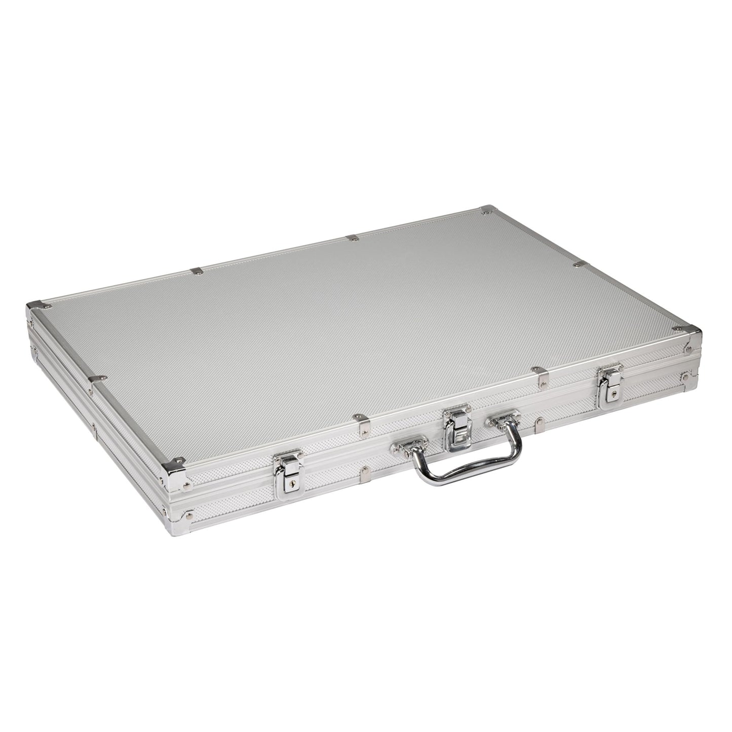 Playzaic 1000-piece Aluminum Showdown Poker Chip Case - 13.5-gram Heavy Clay Composite Set - Casino Chips for Texas Holdem, Blackjack - Betting Game Accessories