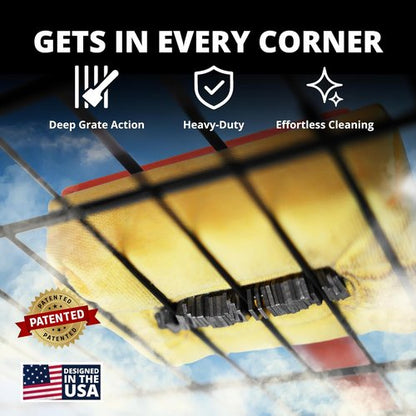 Grill Rescue BBQ Cleaning Head - Bristle-Free Grill Brush for Cast Iron & Stainless Steel Grates | Durable & Unique