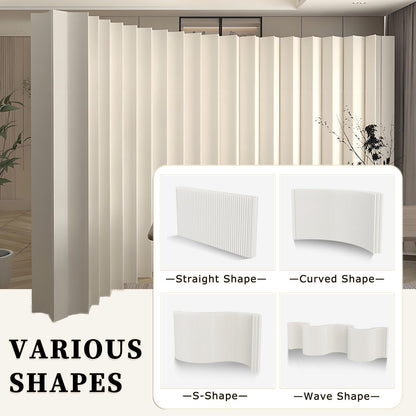 Paper Room Divider, Portable Room Dividers and Folding Privacy Screens, Divider for Room Separation, for Dorm Studio Office