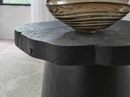 Signature Design by Ashley Wimbell Contemporary Tapered Base End Table, Black