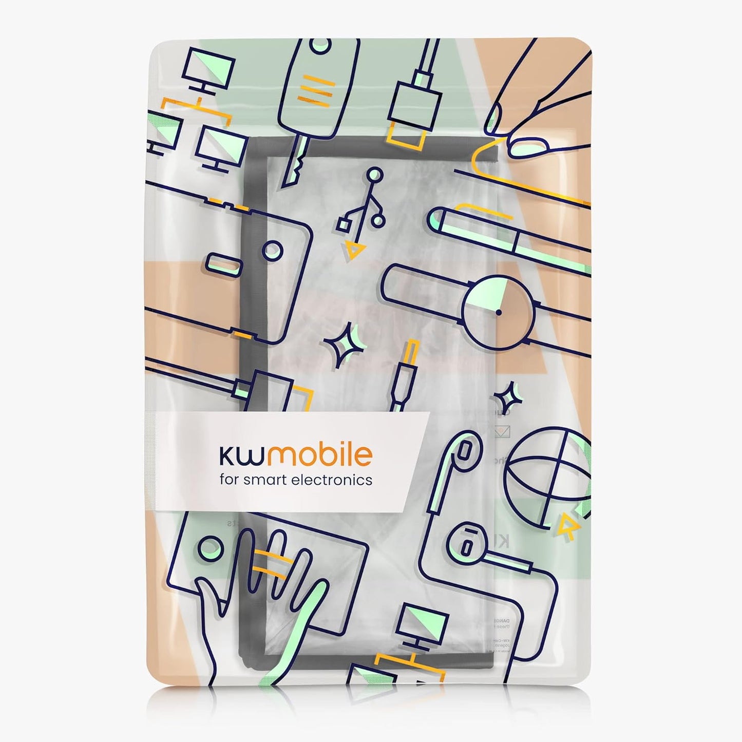 kwmobile Cover Compatible with Smeg TSF01CREU, TPU Case for Bread Toaster Machine, Transparent/Black