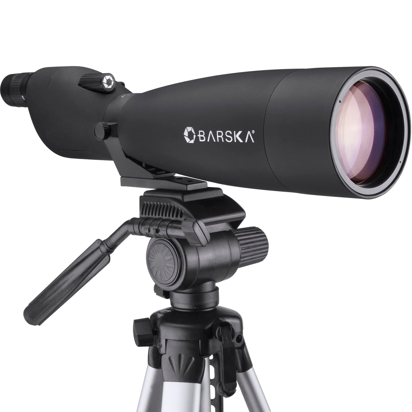 Barska Colorado 30-90x90mm Straight Spotting Scope with Tripod – Waterproof, Fully Coated Optics, Sunshade, and Carrying Cases