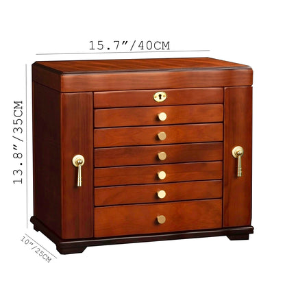 Xloverise Wooden Jewelry Box,jewelry boxes for women large,jewlrey box&organizers with necklace hanger,jewerly organizer,9-layer large capacity jewelry storage box for jewelry