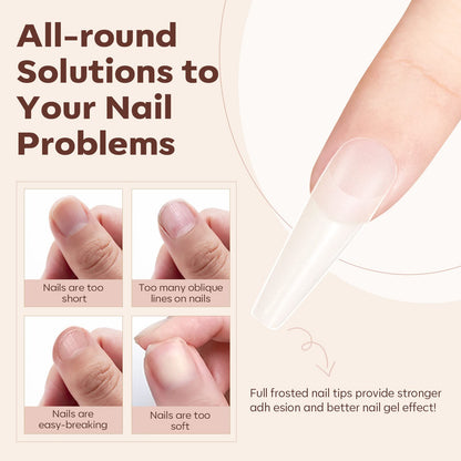 modelones 9 in One Gel Nail Glue Brush On Nail Glue 15 ml for Tips, Rhinestones, Base Coat, Blooming Art Gel Kit for Press on Nails Acrylic Tips U V Lamp Needed 2Pcs