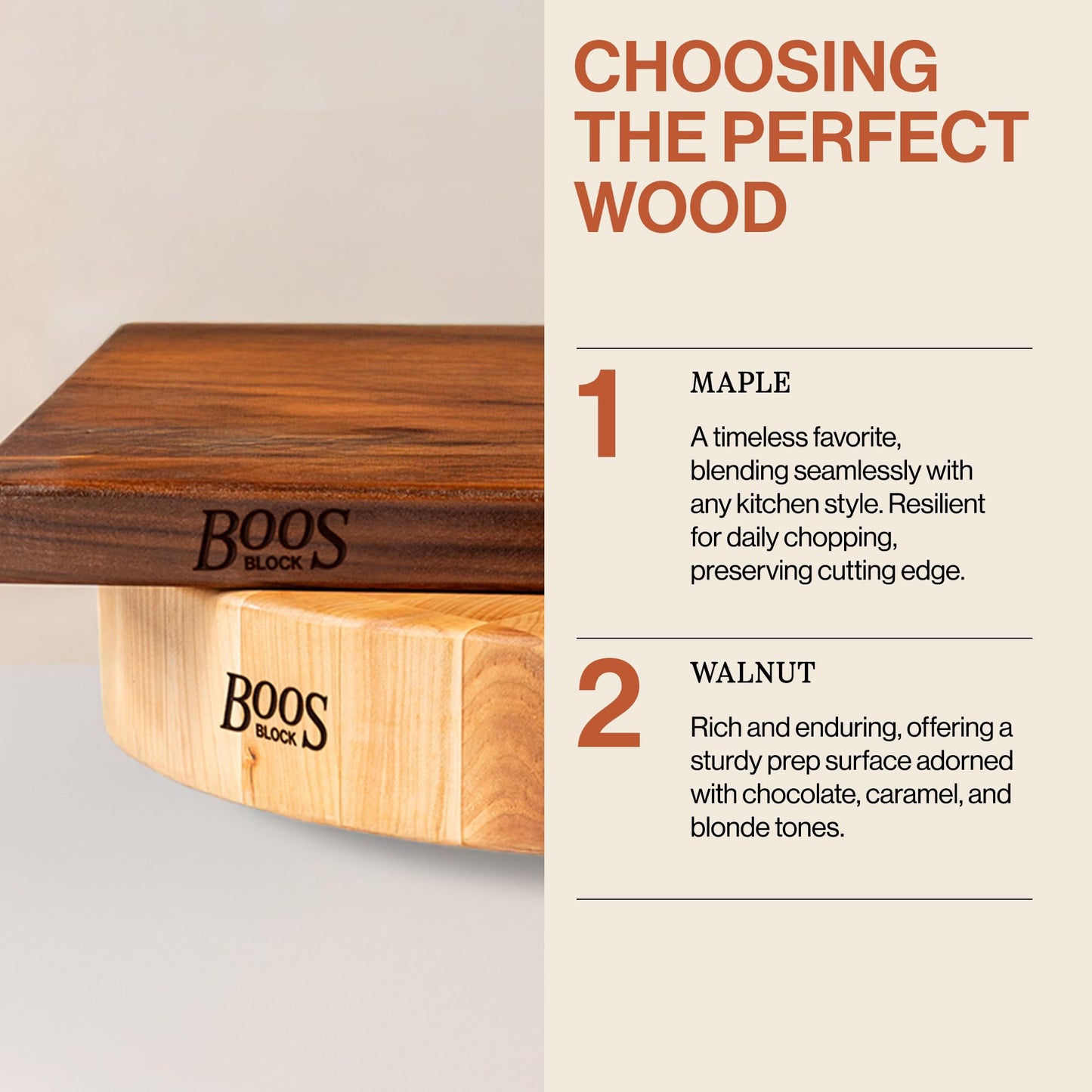 John Boos CCB Series Rectangular Wooden Walnut Cutting Board 18”x12” – 1.75” Thick, 12-lb Reversible Butcher Block with End-Grain & Finger Grips – Made in the USA