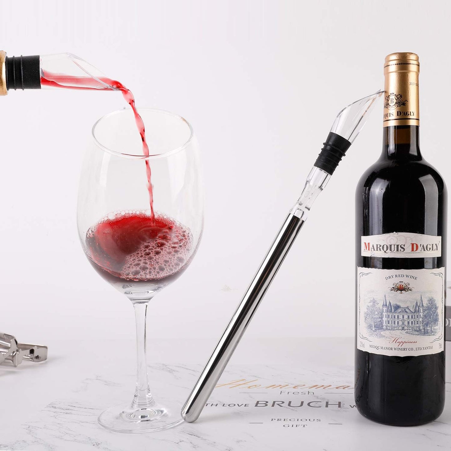 Beer Chiller Sticks, Stainless Steel Wine Chilling Rod Set for Bottles