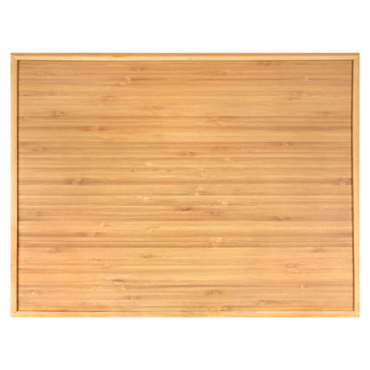 BambooMN Organic Bamboo Serving Tray, Vanity, Appetizers, Snacks, Desserts, Charcuterie Boards, 17"x13"x0.75" - 30 Trays