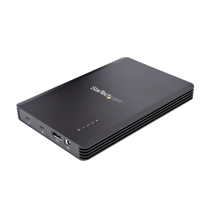 StarTech.com 4 Bay Thunderbolt 3 NVMe Enclosure, for M.2 NVMe SSD Drives, 1x DisplayPort Video/ 2X TB3 Downstream Ports, 40Gbps, 72W Power Supply, External Hard Drive Enclosure , TAA (M2E4BTB3)