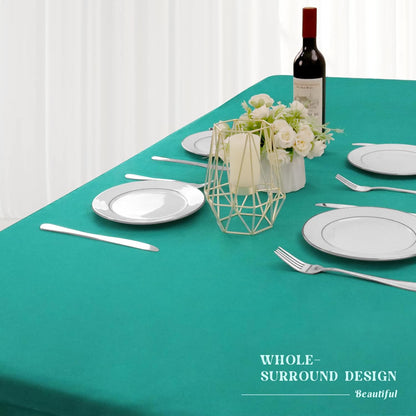 4 Pack 6 72 30 Inch Fitted Table Covers for Foot Tables - x Rectangle Table Cloth for Folding Tables Polyester Fabric