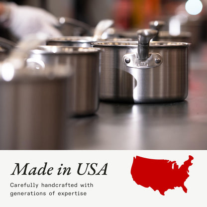 Made In Cookware | 10-Inch Stainless Steel Frying Pan | 5 Ply Stainless Clad | Professional Cookware | Crafted in USA | Induction Compatible