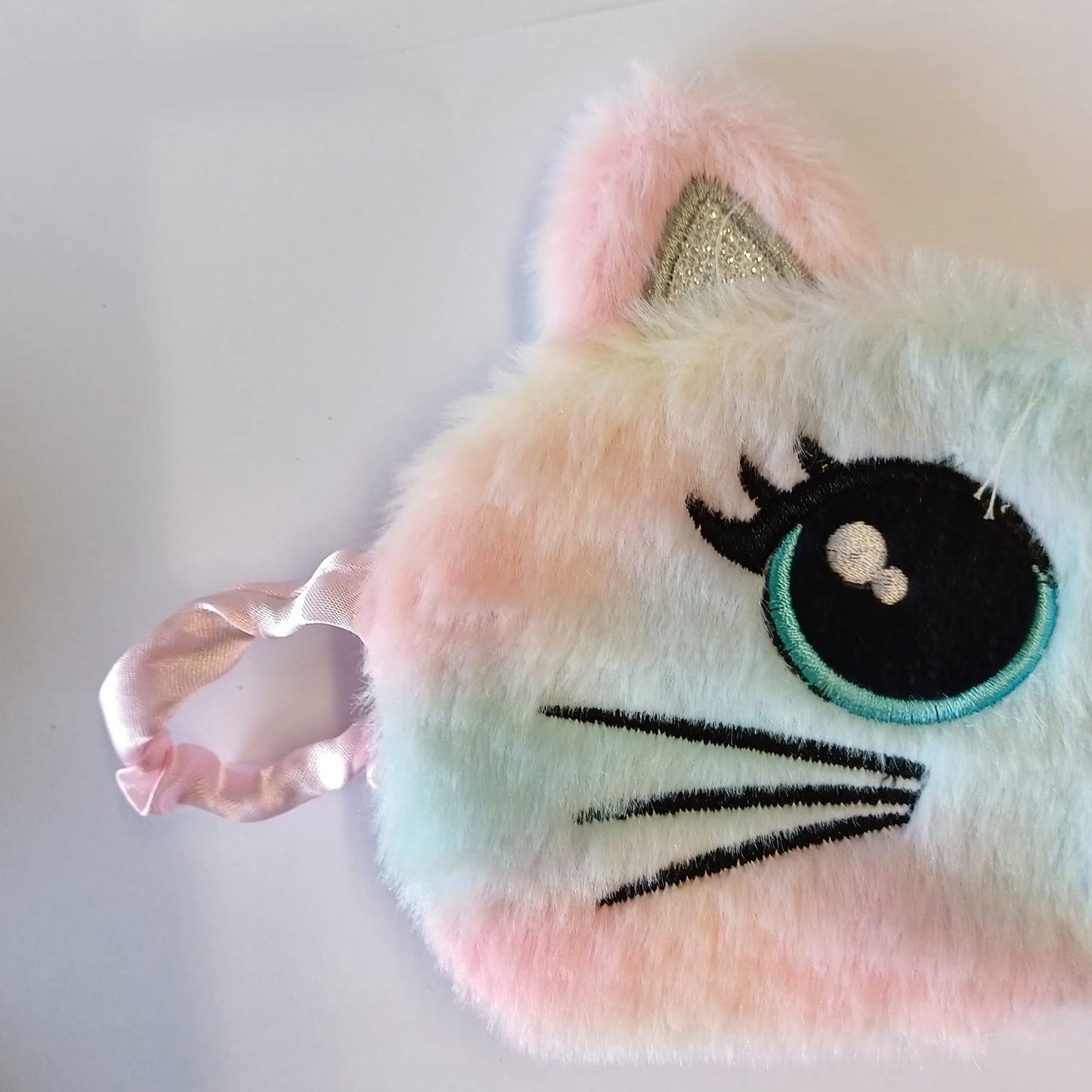 Cute Animal Sleeping Mask Soft Plush Blindfold Cute Rabbit Panda Koala Eye Cover Eyeshade for Kids Teens Girls Women (Flamingo)