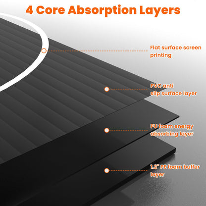 KAOSHAN Wrestling Mat - Foam or Inflatable Wrestling Mats for Home, Jiu Jitsu Mats Kids, Thick Training Exercise Mats for BJJ, Grappling, Judo, Martial Arts, Boxing, Yoga, MMA