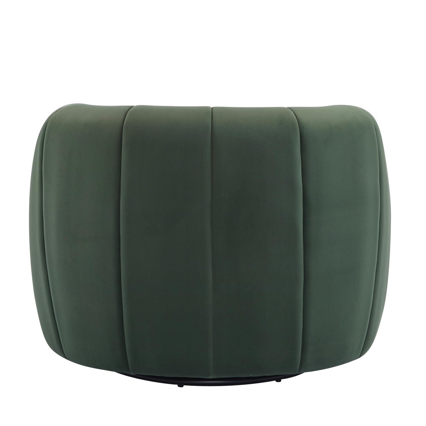 Christopher Knight Home Monroe Velvet Swivel Club Chair,Armchair with 360-Degree Rotation,Upholstered Barrel Swivel Sofa Chair for Living Room/Bedroom,Tufted Back,Thick Cushion, Iron Base, Olive Green