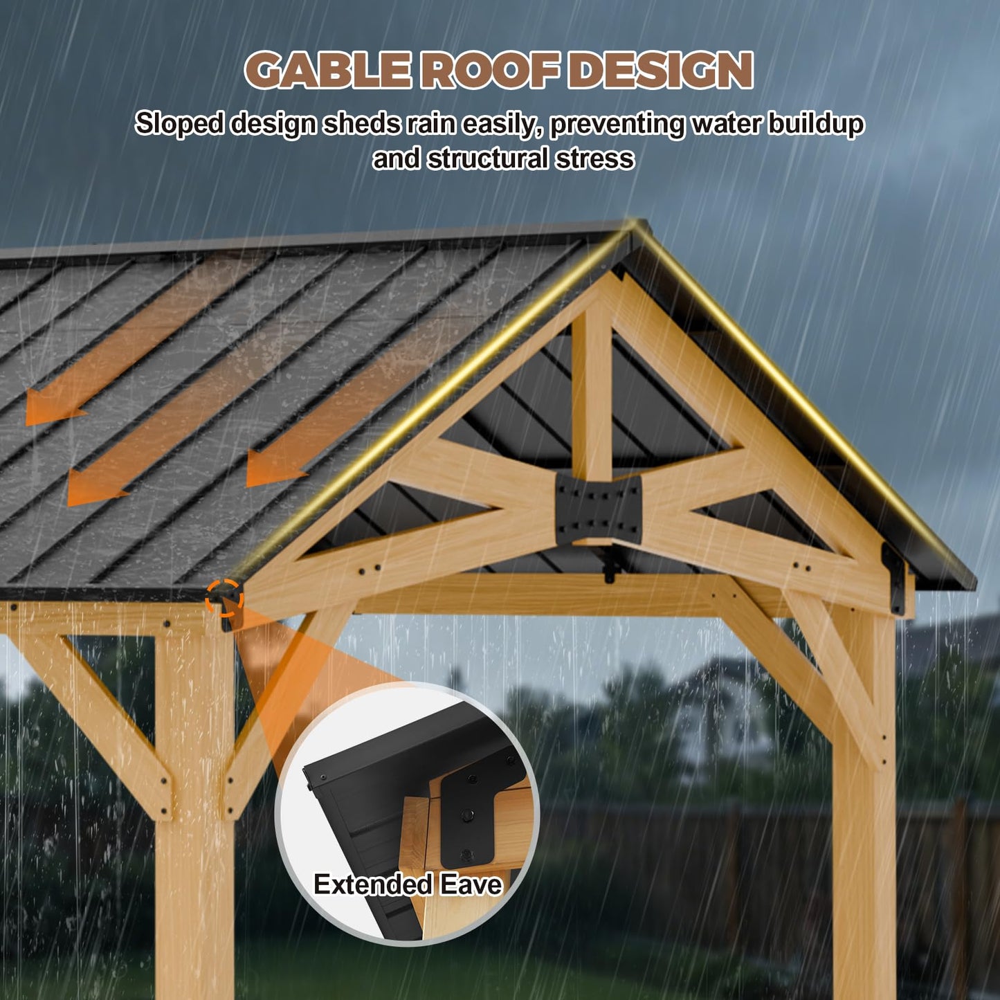INTER HUT 10x12 Hardtop Gazebo with Netting and Curtains, Galvanized Steel Double Roof Outdoor Pavilion with Aluminum Frame, Patio Gazebo for Deck, Garden, Lawn, White/Gray