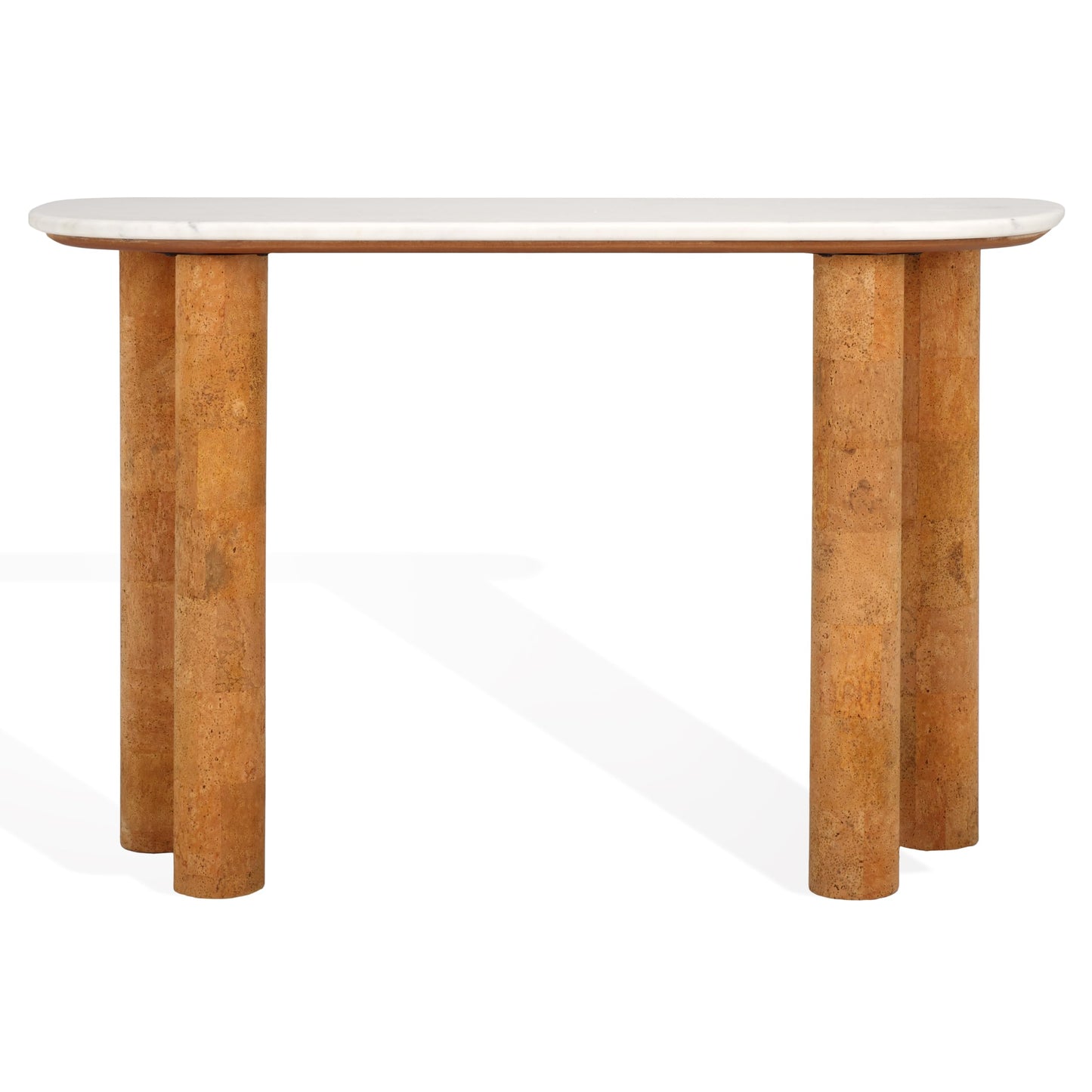 SAFAVIEH Couture Collection Marilynn Marble/Cork Veneer Console Table