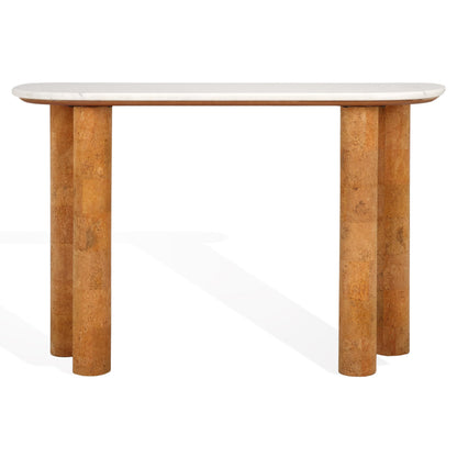 SAFAVIEH Couture Collection Marilynn Marble/Cork Veneer Console Table