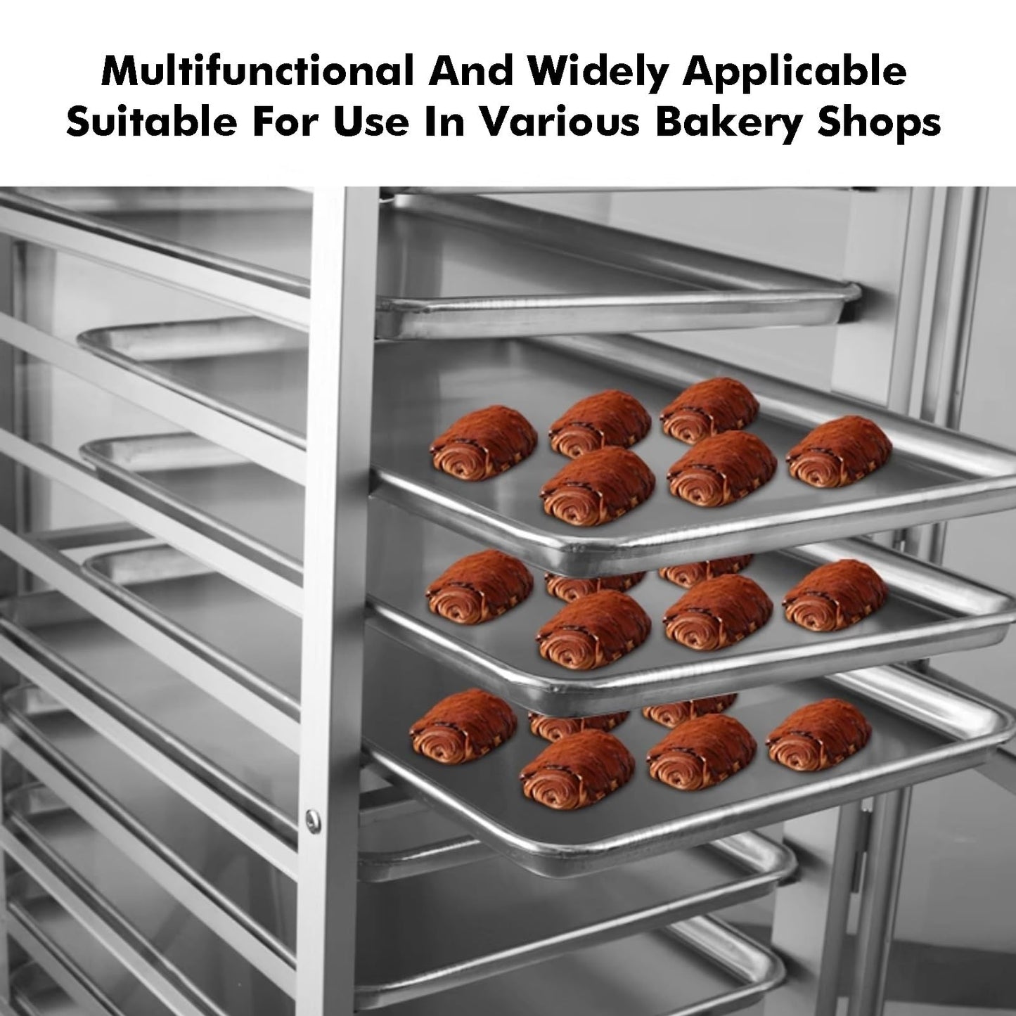Quick Rack for Baking Pans,30-Tier Heavy-Duty Rolling Bread Pan Rack - Bakery & Restaurant Storage Solution for Efficient Food Service Organization, Essential Commercial Kitchen Equipment