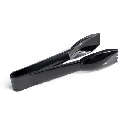 New Star Foodservice 42290 Utility Tong, High Heat Plastic, Straight Edge, 6 Inch, Set of 12, Black