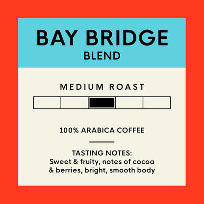 San Francisco Bay K-Cup Coffee Pods - Bay Bridge Blend, Medium Roast, 80 Count, Compostable