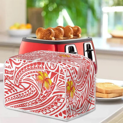 Polynesia Flower Durable Toaster Cover, Washable Dustproof Small Appliance Protection