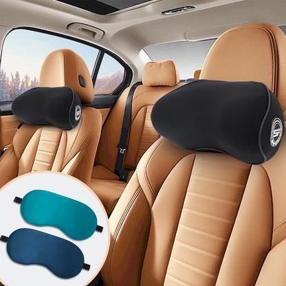 SPRFUFLY Make Relaxing Car Headrest Pillow, Car Pillow for Driving with Adjustable Strap, Breathable Removable Cover & Ergonomic Design - Softness Travel Car Neck Support Pillow(Black, 1PC)