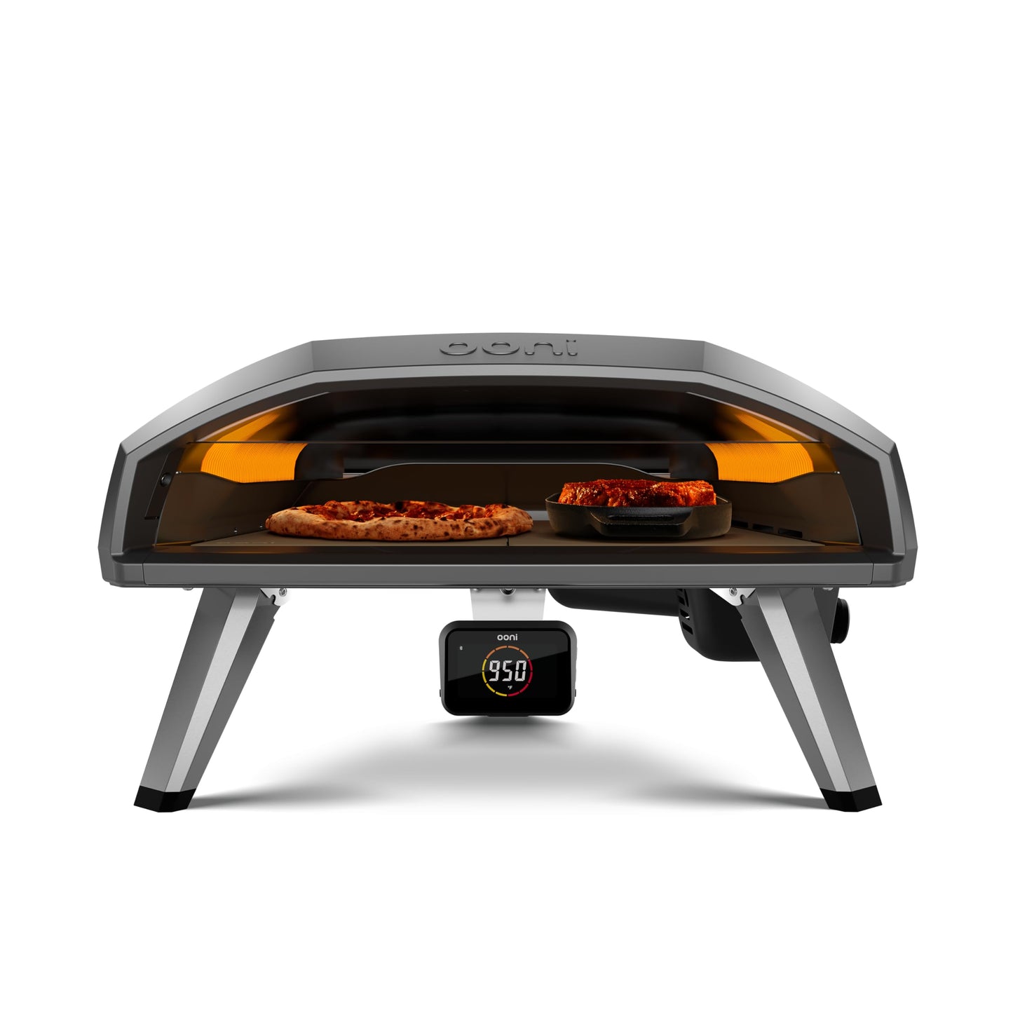Ooni Koda 2 Pro Gas Pizza Oven – 18" Gas Powered Outdoor Oven with 28 mBar Regulator and Gas Hose, Gas powered Portable Pizza Oven - Black