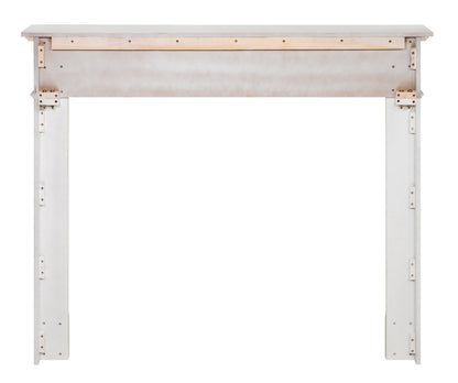 Pearl Mantels ARYB48520 Furniture for Your Fireplace, Premium Grade A MDF White Mantel Surround, Crisp White Paint, Interior Opening 48" W x 42" H