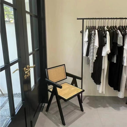 RJYYYDS Black Wall Mounted Garment Rack with Creative Metal Clothing Store Display Stands Heavy Duty Commercial Boutique Clothes Shelf for Home Cloakroom Towel STO,A-Length 300cm