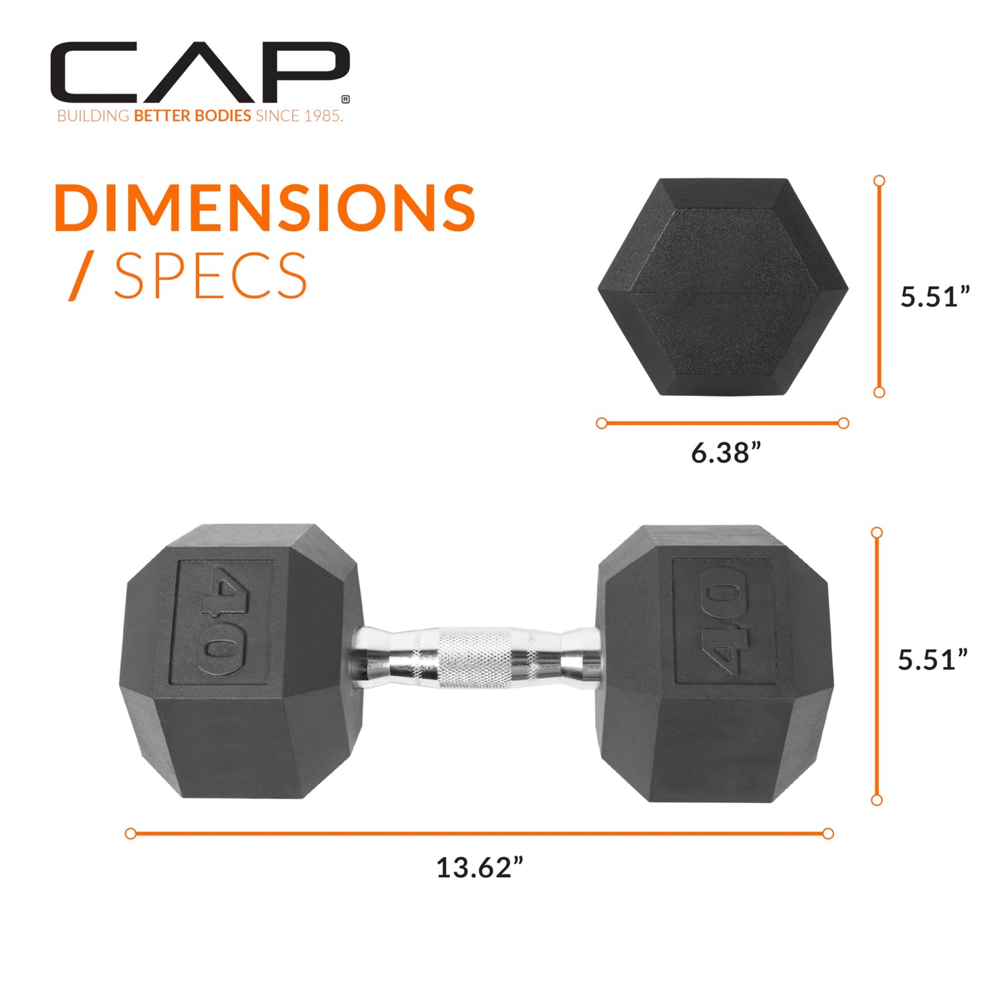 CAP Barbell Coated Dumbbell Weight | Multiple Options Pairs & Sets