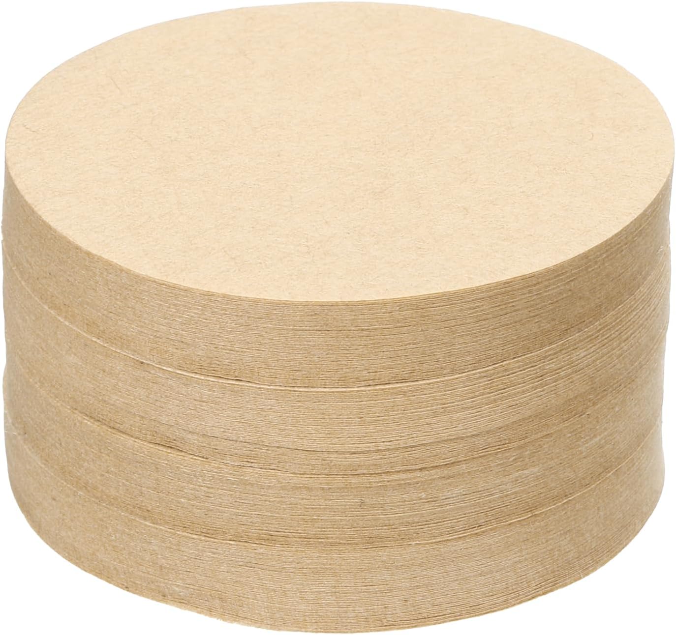 uxcell 600Pcs Coffee Filters, 58mm Disposable Round Paper Filter, Natural for Home Office Use, Pour Over Coffee Maker