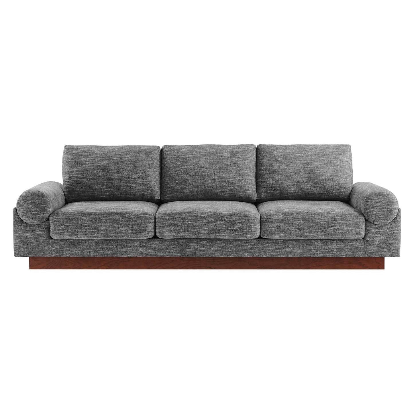 Modway EEI-6401-GRY Oasis Upholstered Fabric Sofa, Gray
