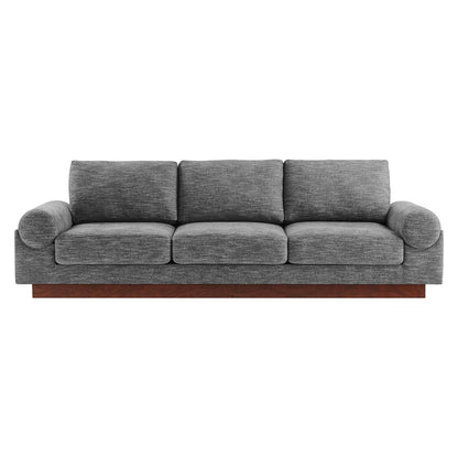 Modway EEI-6401-GRY Oasis Upholstered Fabric Sofa, Gray