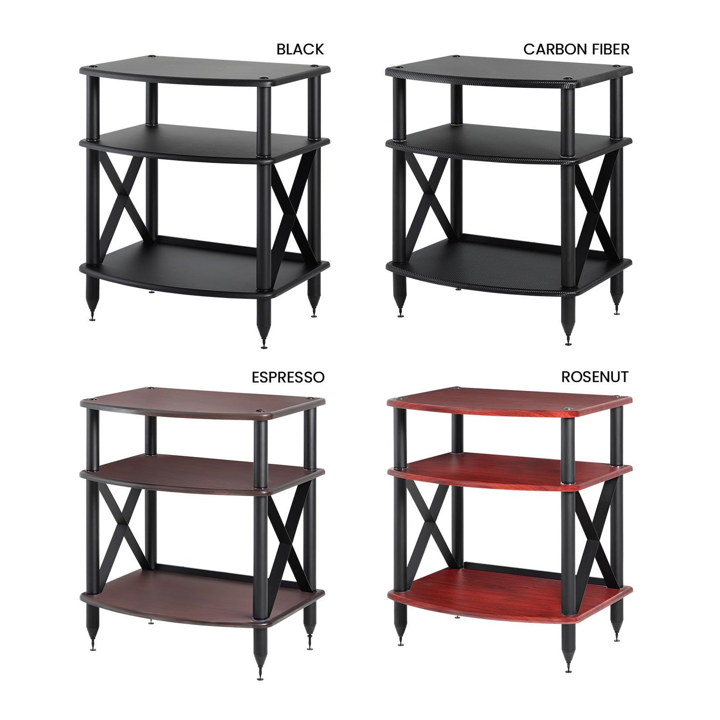 Pangea Audio Vulcan TT Turntable Stand with Vinyl Record Storage (Espresso)