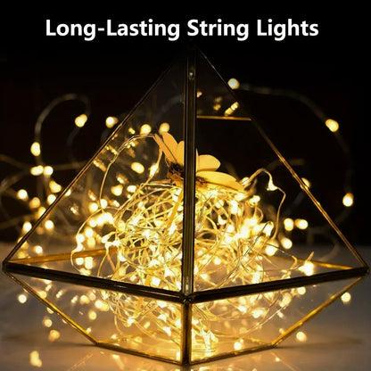 1-Pack 16FT 50 Fairy Lights Battery Operated with Timer, Waterproof LED String Lights Indoor Outdoor, Cuttable Starry