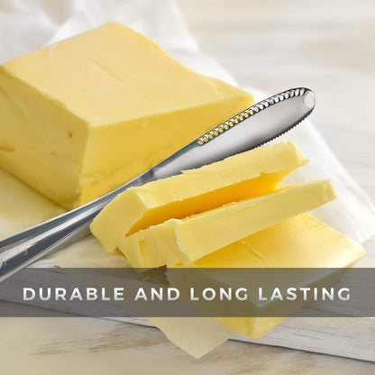 Simple preading Stainless Steel Butter Spreader, Butter Knife - 3 in 1 Kitchen Gadgets (2 Set)