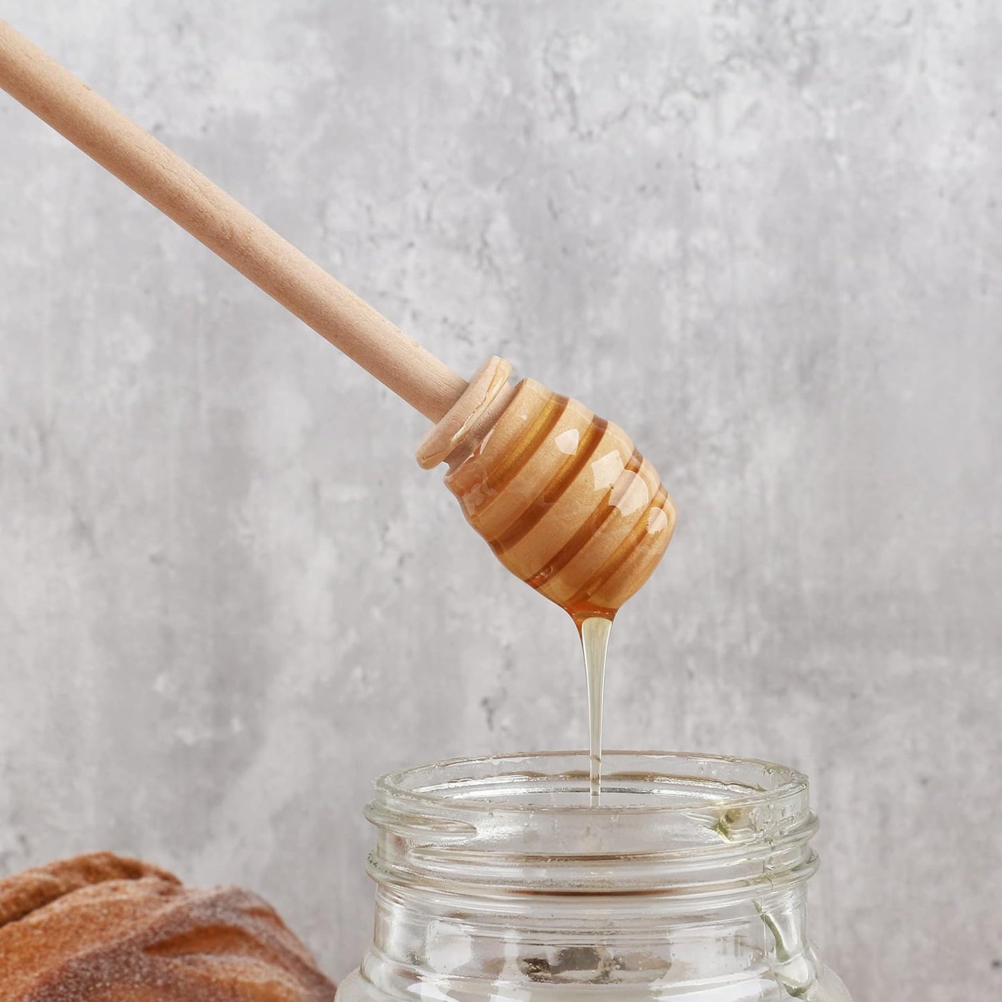 Wooden Honey Mixing Stirrer - Honey Dipper Sticks Honey Spoon