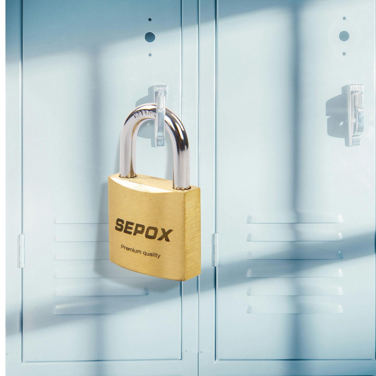 SEPOX® 3Pcs Pack Heavy-Duty Solid Brass Padlocks with Same Keys 4Pcs, Weather Proof Body 40mm 1-9/16", Anti-Rust & Anti-Cut Shackle, Outdoor Lock & Key, Keyed Alike for Gates, Shed, Fence, Gym Locker