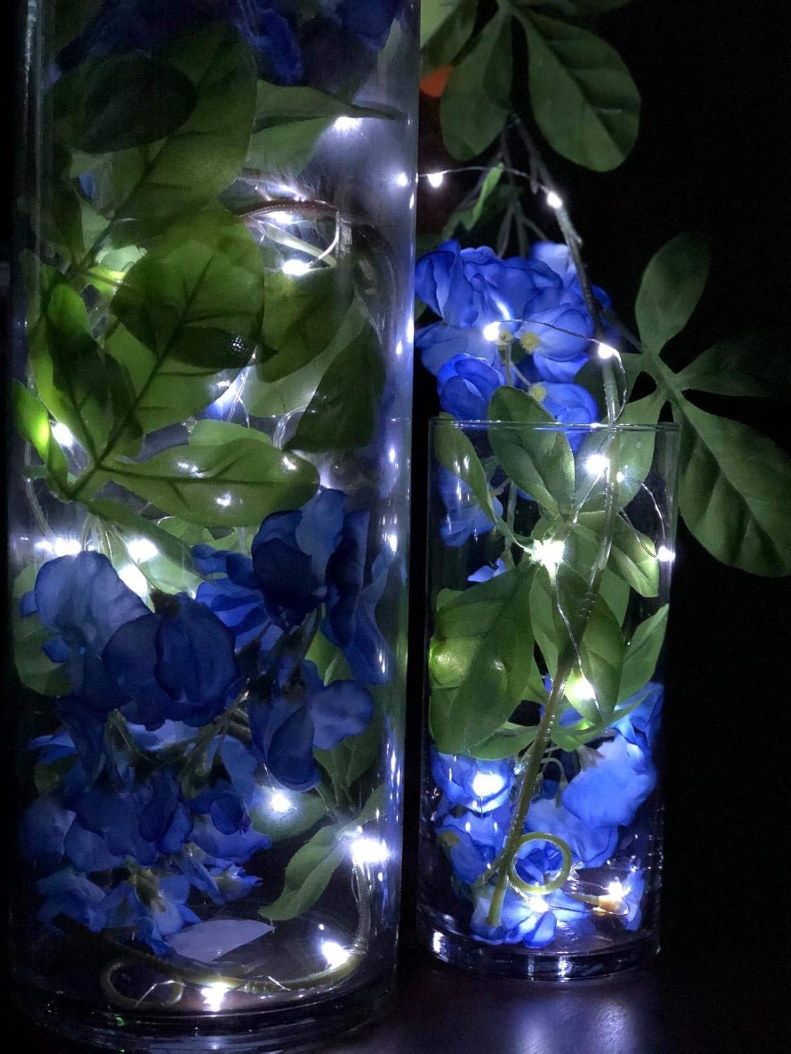 Floral Supply Online 9" Tall x 3.5" Wide Cylinder Glass Vase with Flower Guide Booklet for Weddings, Events, Home Decor