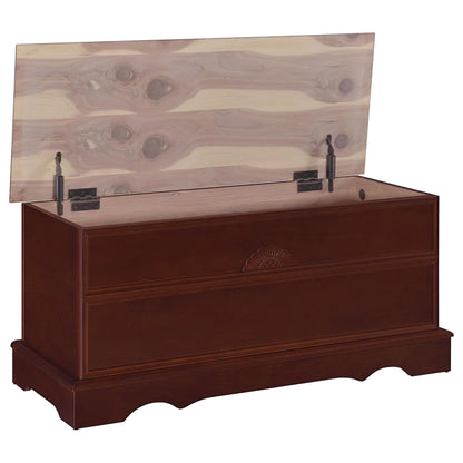 Lonergan Cedar Chest: Romantic Storage Chest for Wool Blankets/Coats (Warm Brown)