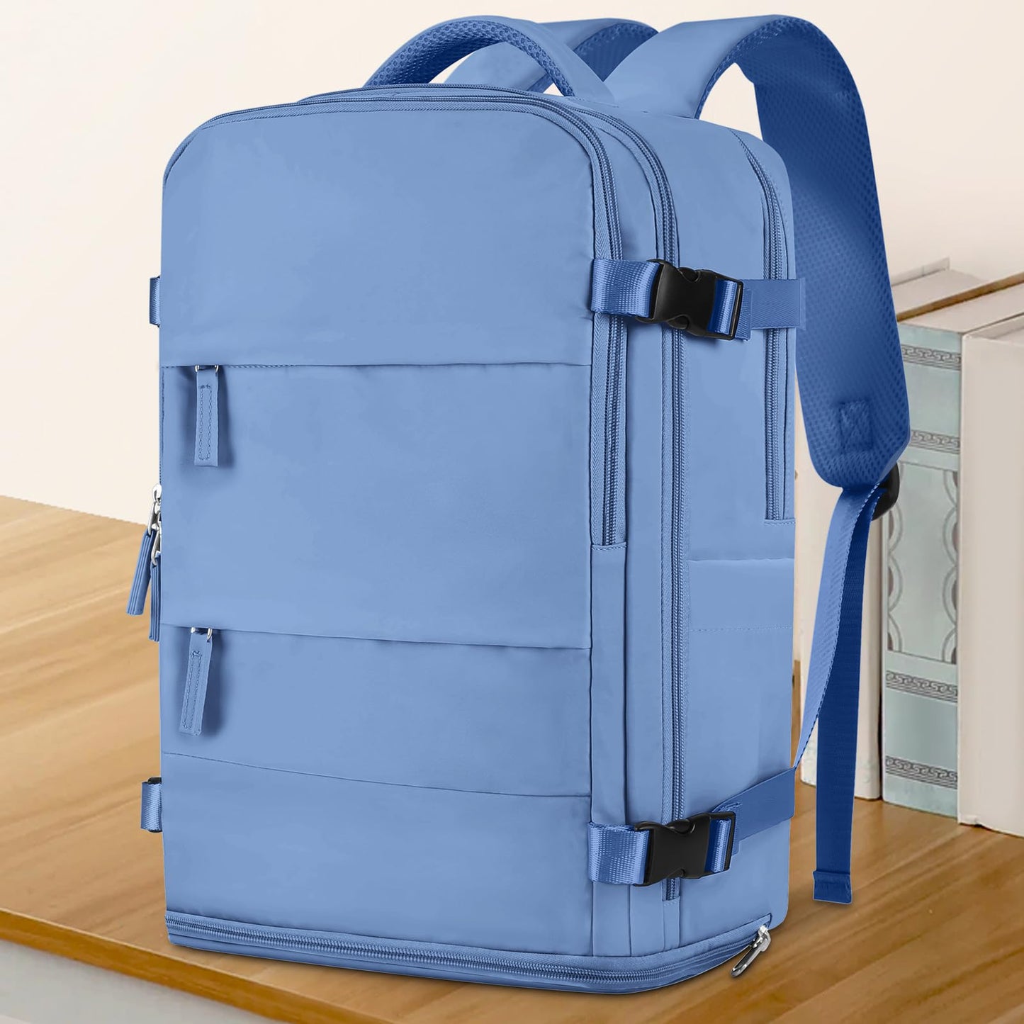 coowoz Travel Backpack Carry On for Women Man Gym Backpacks with Laptop Compartment Mochila de Viaje Teacher Personal Item Backpack Airplane Accessories Must Haves Grey Small